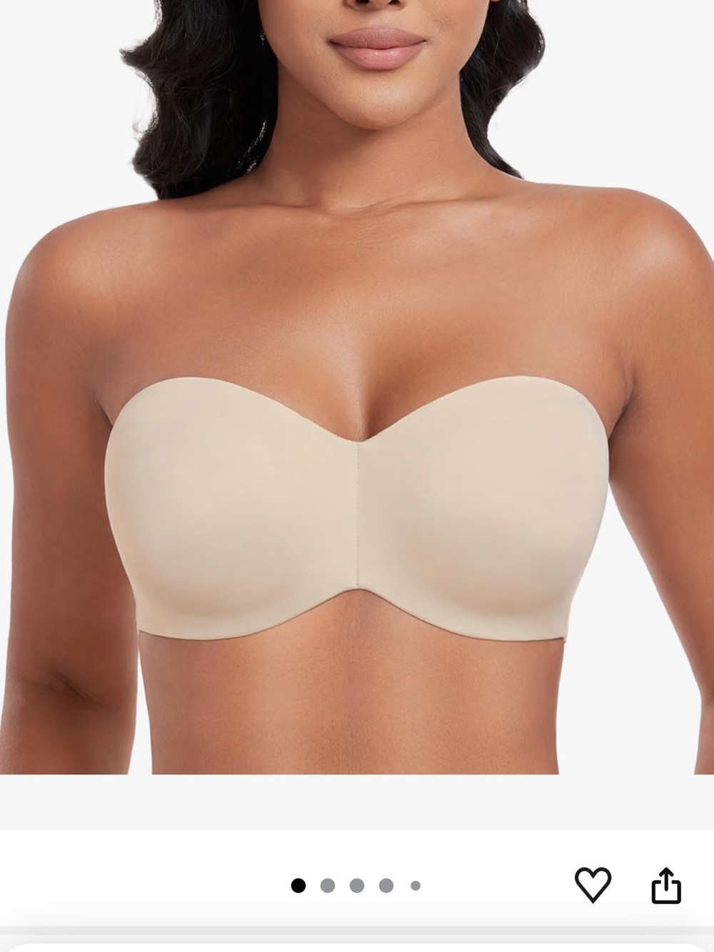 Strapless Smooth T-Shirt Bra - Nude